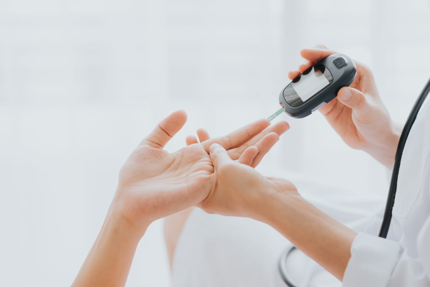 Plattform Steuer ID Online und ein Diabetes Selbsttest zusammen