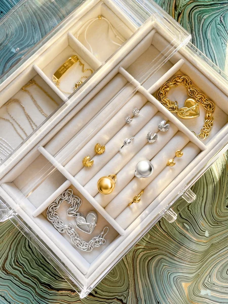Messy Jewelry Storage - Keep Pieces Visible and Untangled