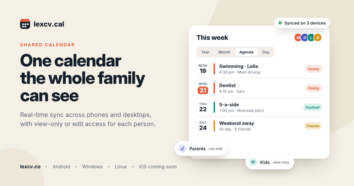 Shared Calendar